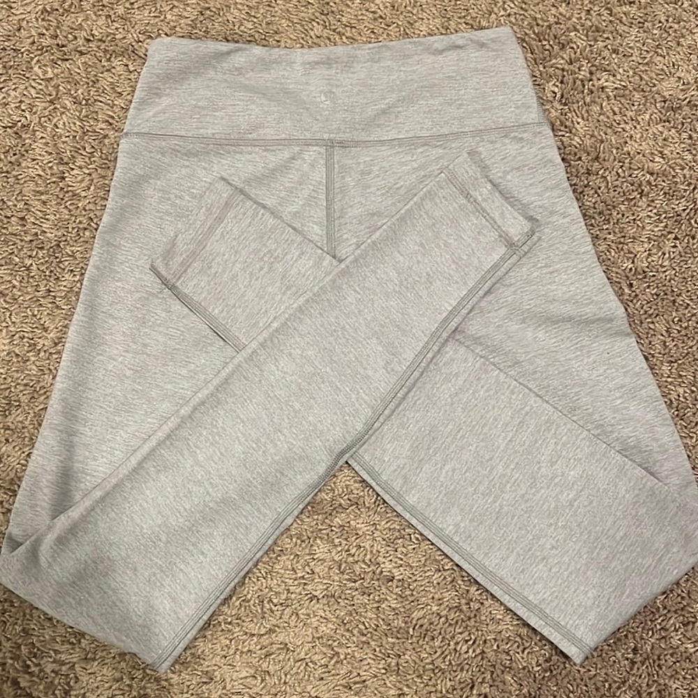 Gray lulu lemon soft leggings